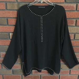 Zara stud detail blouse
